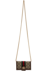 Gucci - Brown GG Supreme Ophidia Phone Wallet Bag
