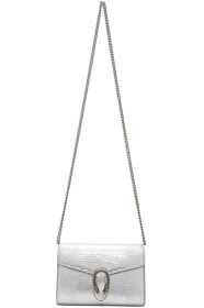 Gucci - Silver Lizard Dionysus Wallet On Chain Bag