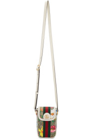 Gucci - White GG Flora Ophidia Shoulder Bag