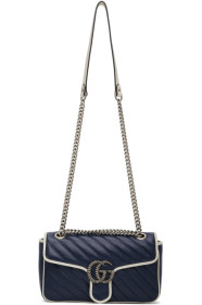 Gucci - Blue Torchon GG Marmont Bag
