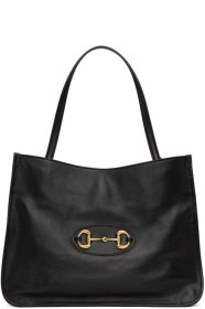 Gucci - Cabas à mors noir Medium 'Gucci 1955'