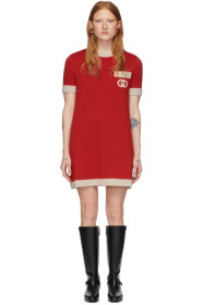 Gucci - Red Wool Knit GG Dress