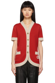 Gucci - Red Double Pocket Cardigan