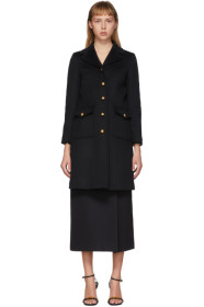 Gucci - Black GG Wool Coat