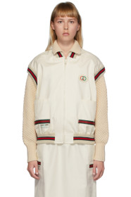 Gucci - Off-White Canvas GG Panama Vest