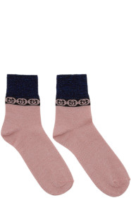 Gucci - Chaussettes roses Interlocking G