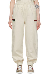 Gucci - Off-White Canvas Panama Lounge Pants