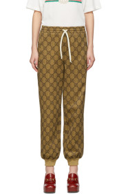 Gucci - Brown GG Supreme Drawstring Lounge Pants