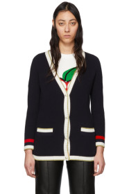 Gucci - Navy 'Loved' Cardigan