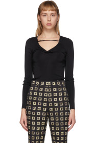 Gucci - Black G String V-Neck Sweater