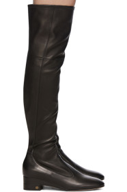 Gucci - Black Nappa Claus Over-The-Knee Boots