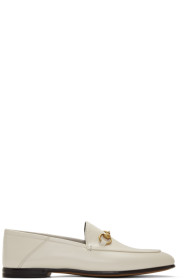 Gucci - White Brixton Loafers