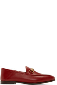 Gucci - Red Brixton Loafers