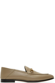 Gucci - Taupe Brixton Loafers