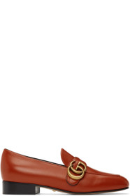 Gucci - Orange Marmont Loafers