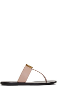 Gucci - Pink GG Marmont Sandals