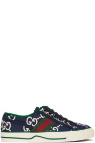 Gucci - 海军蓝 GG 1977 Tennis 运动鞋