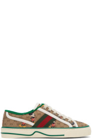 Gucci - Brown Disney Edition GG 'Gucci Tennis 1977' Sneakers