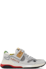 Gucci - Silver Sparkling Ultrapace Sneakers