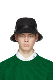 Gucci - Black GG Supreme Bucket Hat