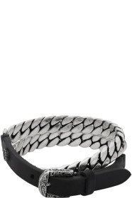 Gucci - Black & Silver 'Gucci Garden' Bracelet