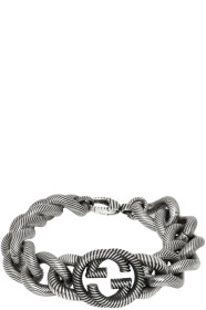 Gucci - 银色 Interlocking G 手链
