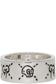 Gucci - Bague argentée 'GucciGhost'