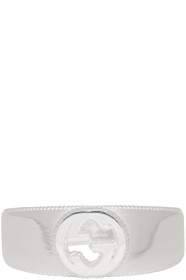 Gucci - Bague argentée Interlocking G