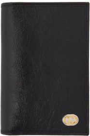 Gucci - Black Interlocking G Passport Holder