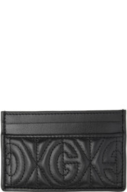 Gucci - Black GG Quilted Card Holder