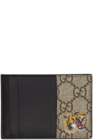 Gucci - Beige GG Tiger Card Holder