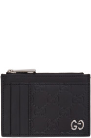 Gucci - ブラック グッチ シグネチャー カード ホルダー
