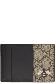 Gucci - Beige GG Bee Card Holder