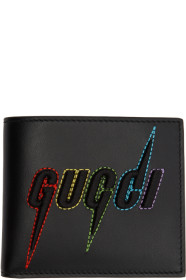 Gucci - ブラック グッチ ブレード ウォレット