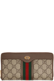 Gucci - ベージュ GG オフィディア ジップ アラウンド ウォレット