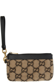 Gucci - Beige Wool GG Wallet