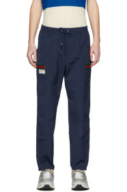 Gucci - Pantalon de survêtement imperméable bleu marine