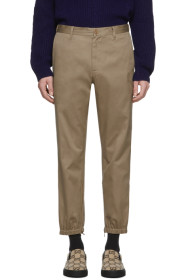 Gucci - Khaki Stripe Trousers