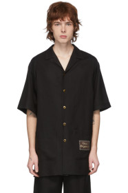 Gucci - Black Linen 'Gucci Orgasmique' Short Sleeve Shirt