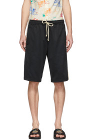 Gucci - Short en jersey technique noir GG
