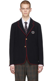 Gucci - Navy Wool Palma Blazer