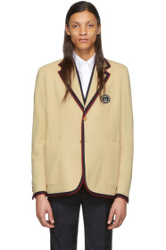 Gucci - Beige Wool Palma Blazer
