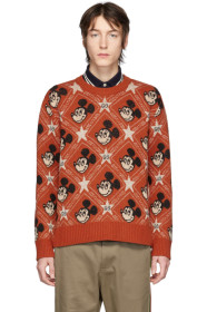 Gucci - Pull en laine orange édition Disney