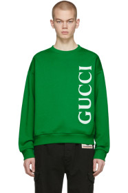 Gucci - グリーン ロゴ スウェットシャツ