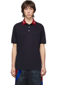 Gucci - Polo bleu marine 'Le Plus Loin'