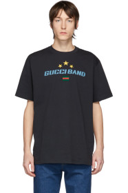 Gucci - Black Oversize 'Gucci Band' T-Shirt