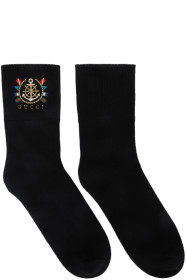 Gucci - 黑色 Gucci Worldwide 中筒袜