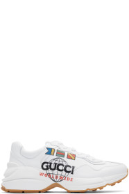 Gucci - White 'Gucci Worldwide' Rhyton Sneakers