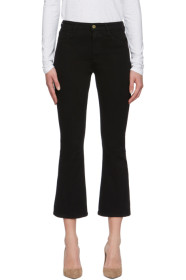 Frame - 黑色 Le Crop Mini Boot 牛仔裤
