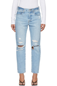Frame - Blue 'Le Original' Mix Pocket Jeans